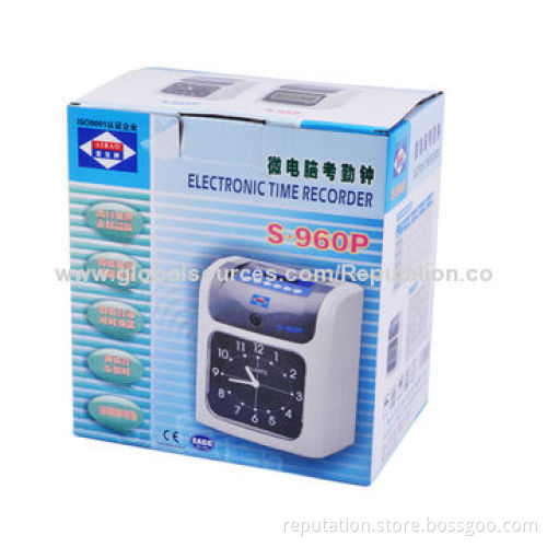 Time Recorder with 12.5V DC/1.5A Power Source